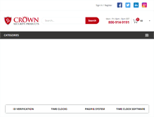 Tablet Screenshot of crownsecurityproducts.com
